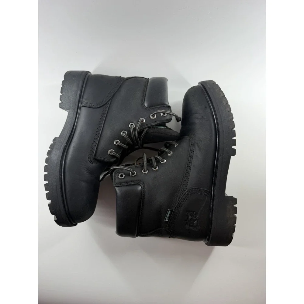 Timberland‎ PRO Waterproof Work Boots Black Men's Size 8.5M EH ReBOTL